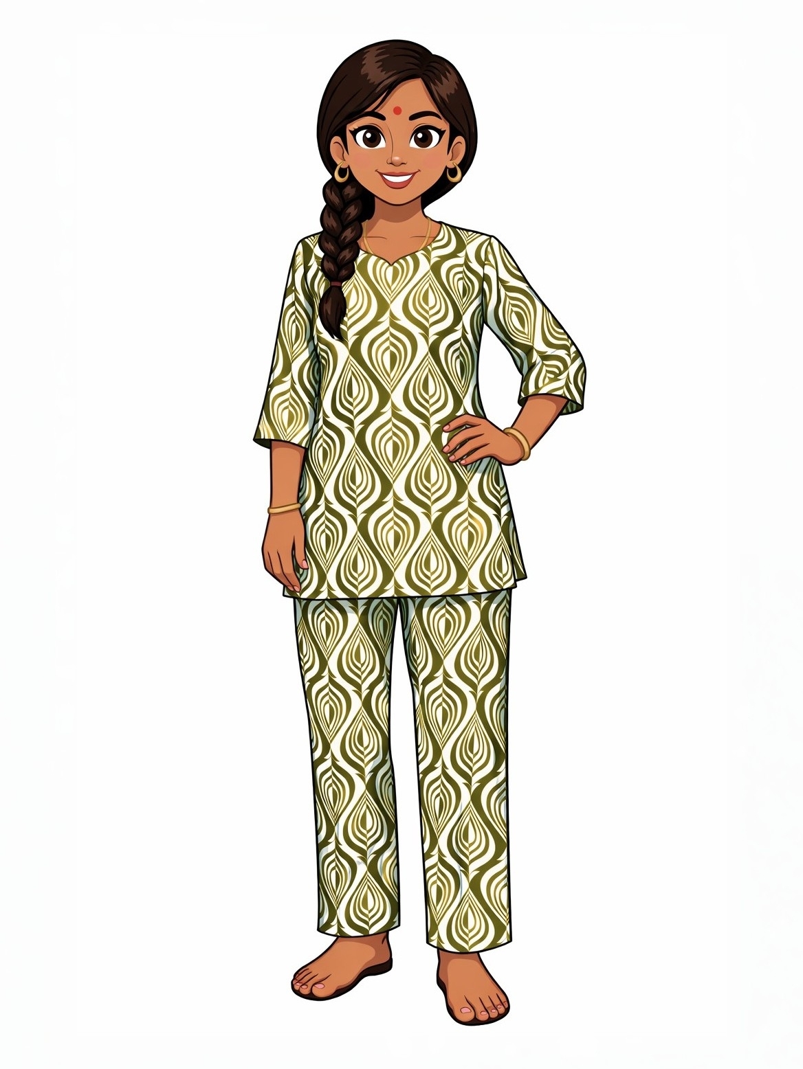 Olive Night Suit