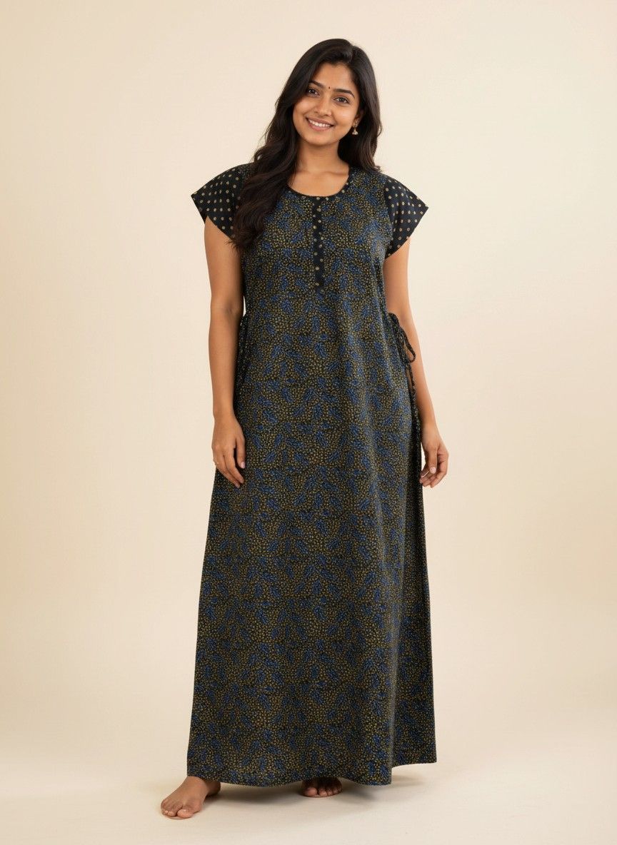 maxi nighty - blue